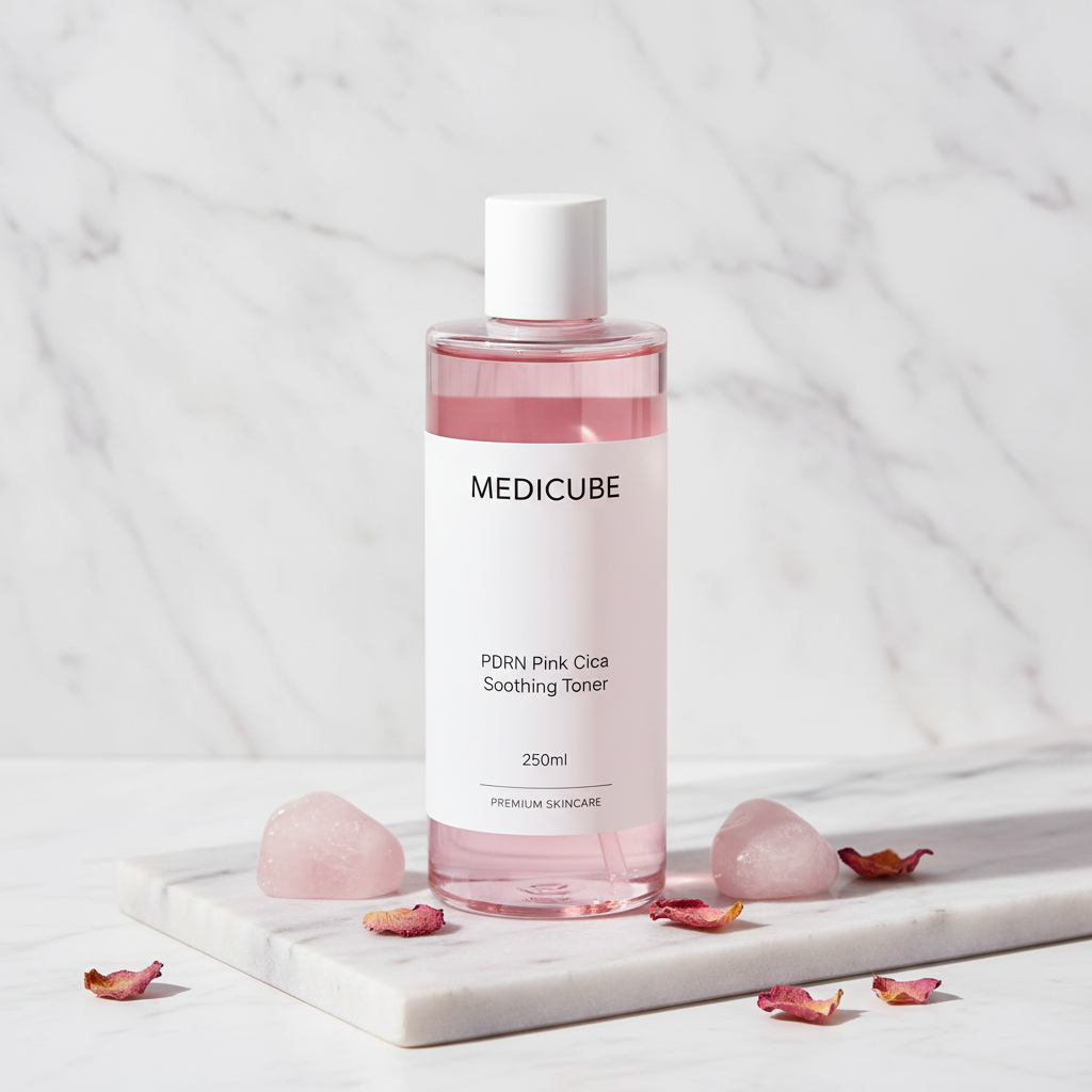 Medicube PDRN Pink Cica Soothing Toner 250ml Japan - Acne Care Brightening Toner Bangladesh