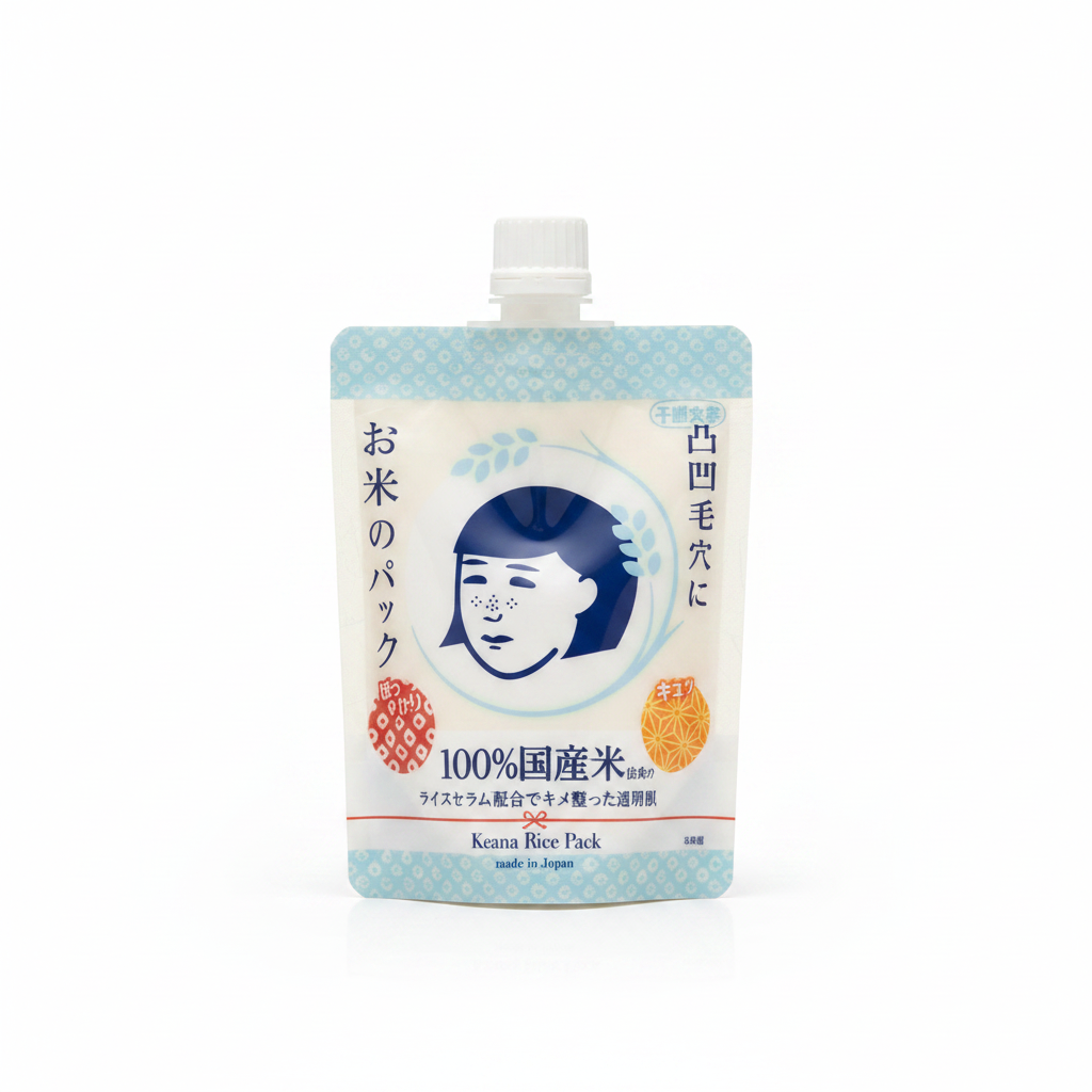 Keana Nadeshiko Rice Pack Face Mask – Professional Product Photo