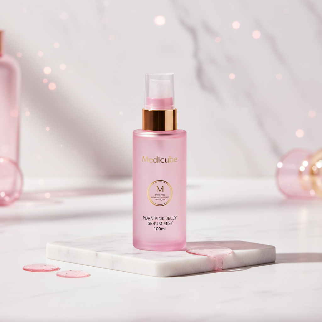 Medicube PDRN Pink Jelly Serum Mist 100ml Japan Original - Glow Moisturizing Serum BD