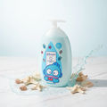 Johnson's Mineral Gel Hangyodon editorial product shot with ocean seashells and starfish